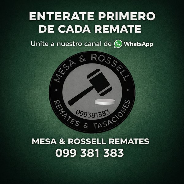 Canal de WhatsApp Mesa & Rossell Remates