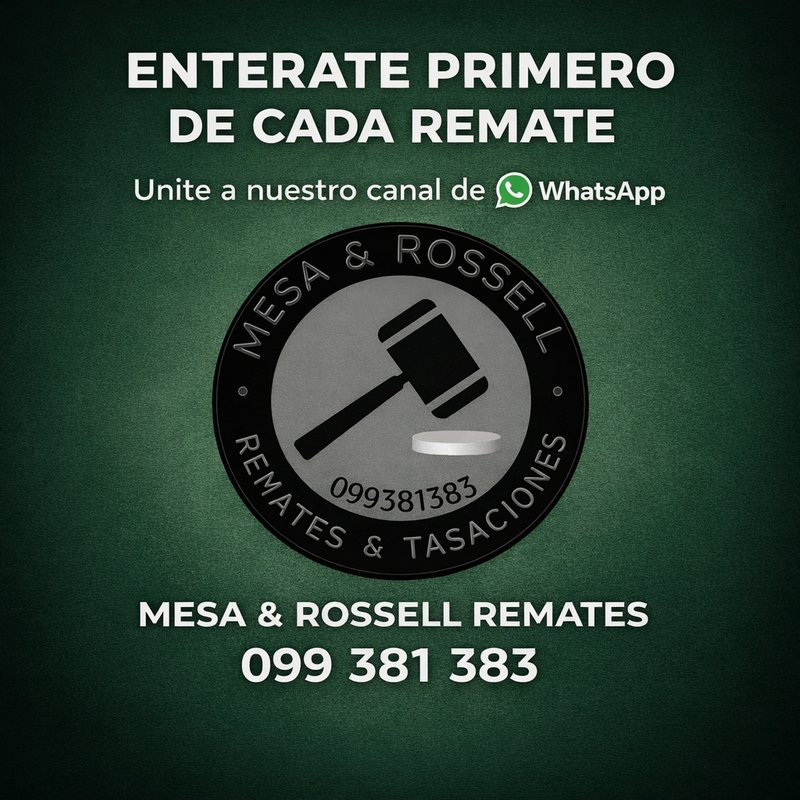 Canal de WhatsApp Mesa & Rossell Remates