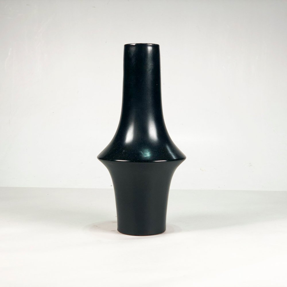 Vaso en loza negra de 33 cm - imagen 2