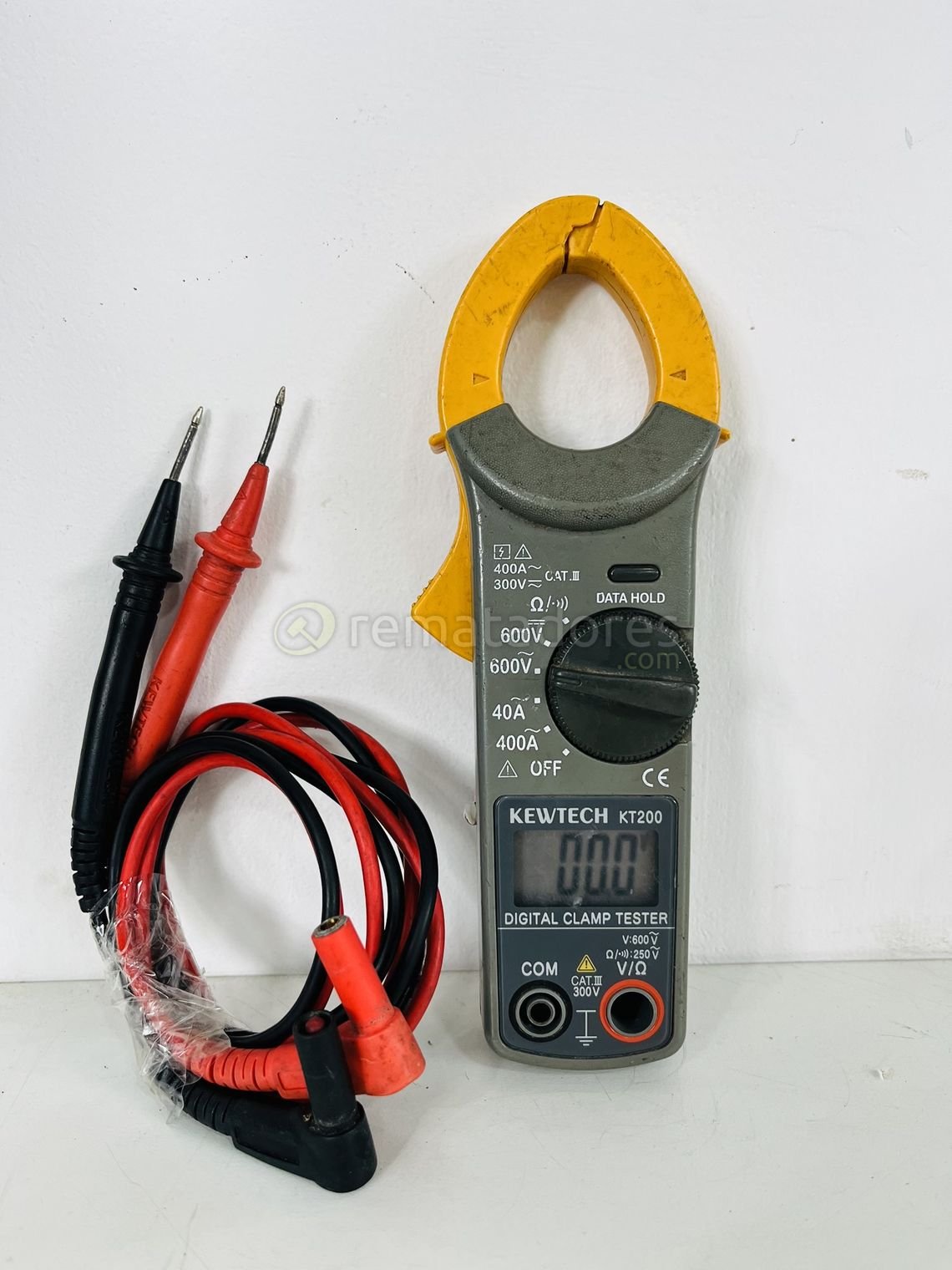 Pinza Amperométrica Digital Kentech KT200 con Puntas de Prueba