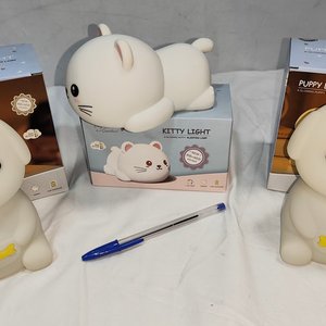 Luces Veladoras Infantiles Recargables: 2 Puppy y 1 Kitty - imagen 3