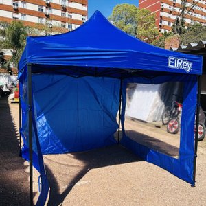 Gazebo Azul El Rey 2.5x2.5M con Estructura en Caño - imagen 2
