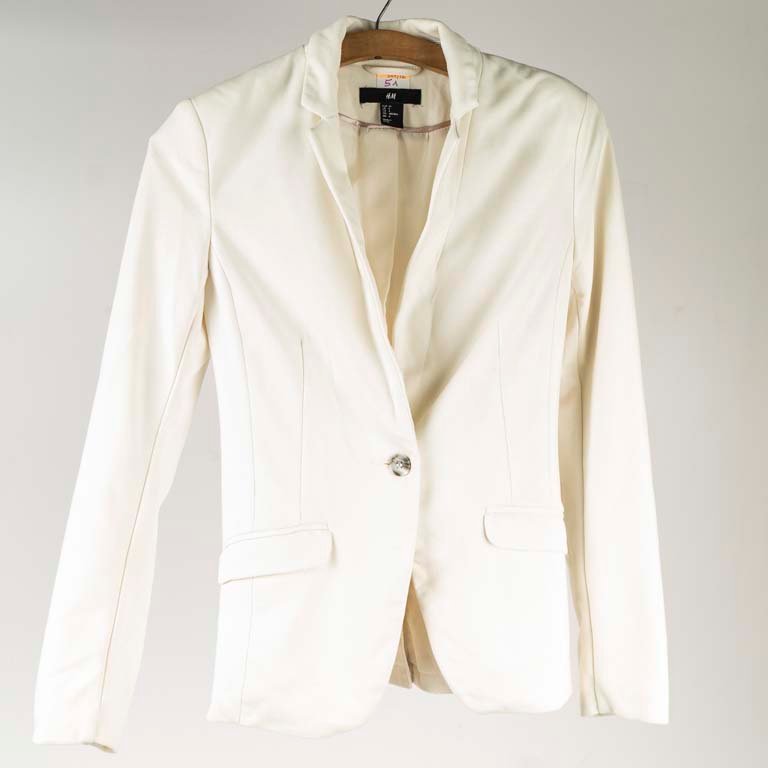 Chaqueta H&M Blanca Talle EU 34