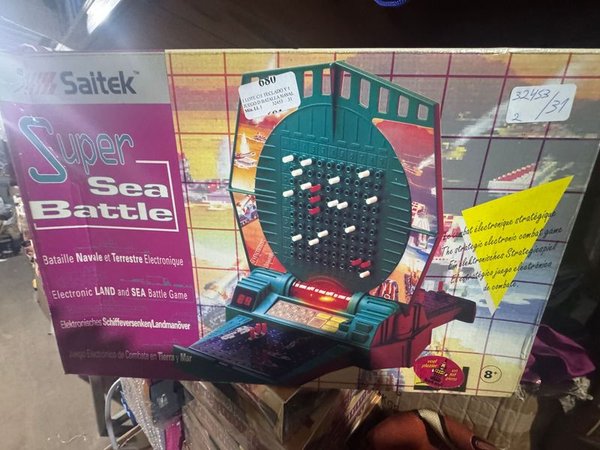 Juego Batalla Naval Electrónico Super Sea Battle Saitek Antiguo Nuevo en Caja