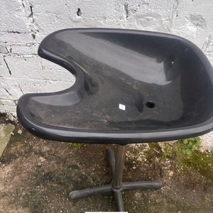 Pileta Portátil Negra para Peluquería o Barbería - imagen 2
