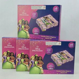 Juego de Mesa Disney Princesas 3D Mágicos Cubos Puzzle - imagen 1