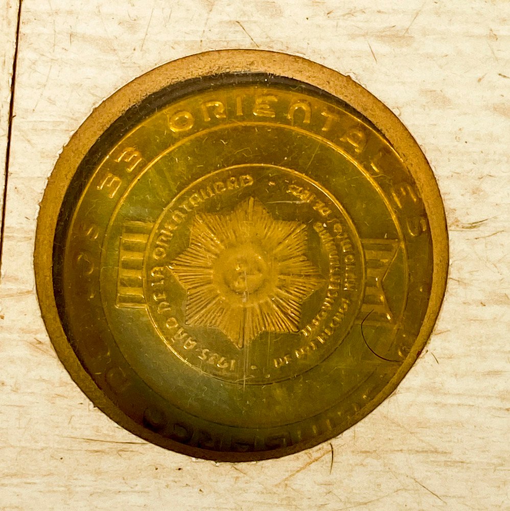 Monedas de bronce sesquicentenario de los hechos históricos 1725 - imagen 3