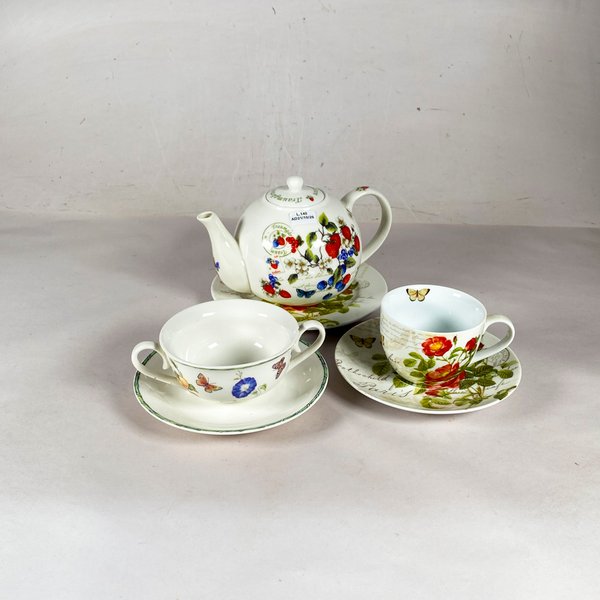 Juego de Té "Botanical Collection" y Taza de Consomé - imagen 1