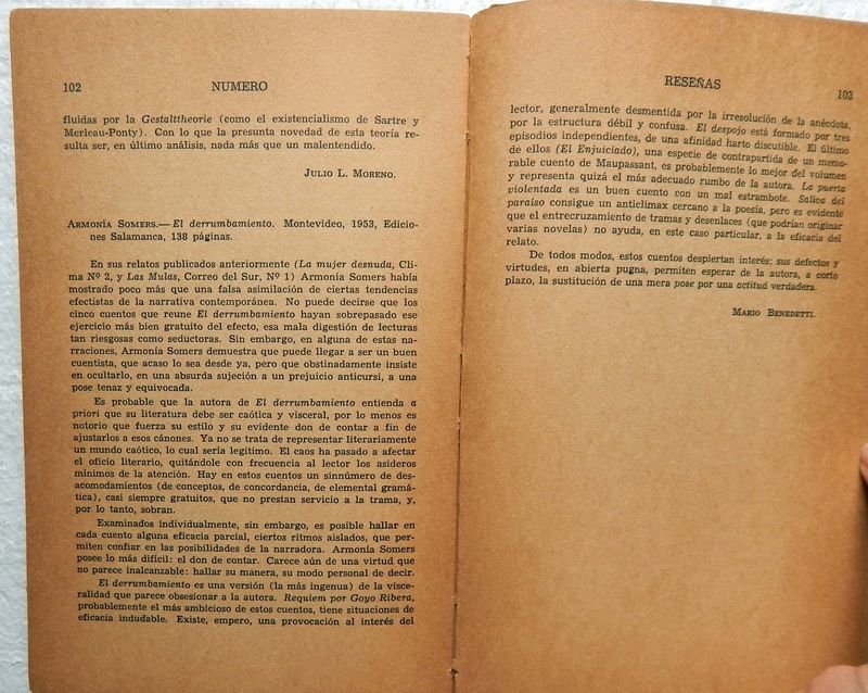 Revista Literaria Número. Publicación Trimestral de Uruguay en 1953 - imagen 5