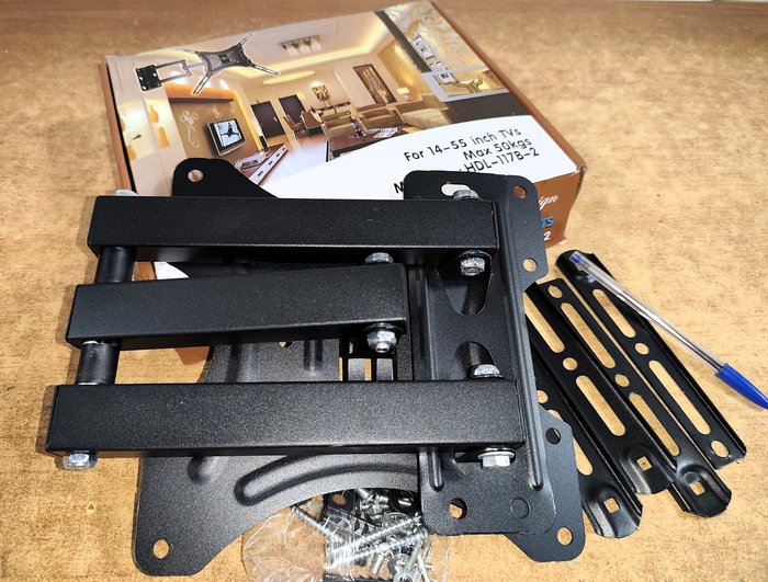 Soporte TV Articulado Doble Brazo con Movimientos Horizontal y Vertical hasta 55" - imagen 2