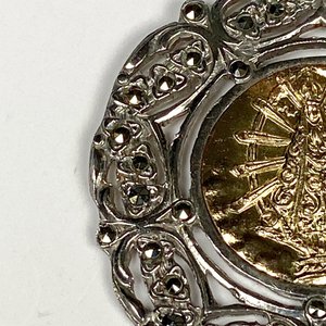 Medalla Religiosa de Plata y Oro con Marquesitas - imagen 4