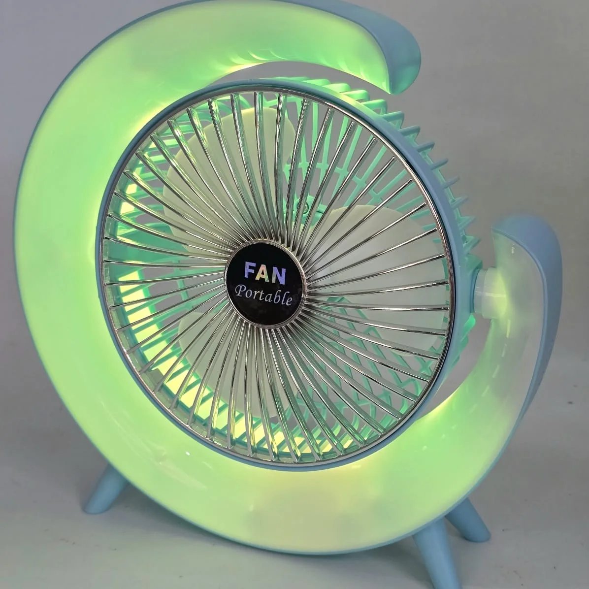 Ventilador portátil con iluminación y funciones adicionales - imagen 7