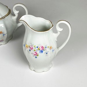 Tres piezas de servir te y cafe, porcelana checa - imagen 3