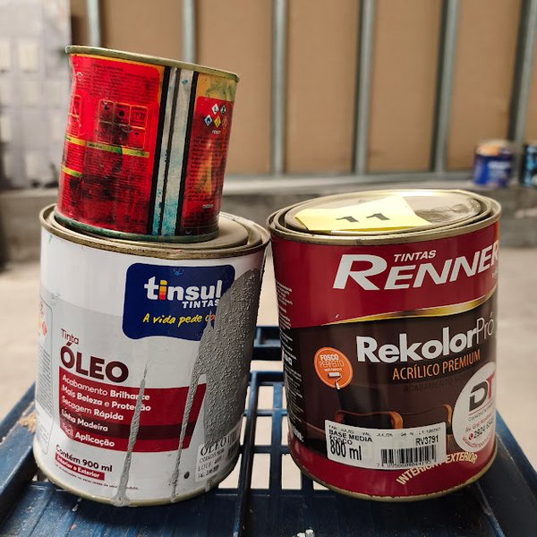 Conjunto de Latas de Pintura Tinsul y Renner Rekolor - imagen 1