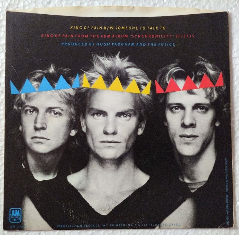 Vinilo del álbum 'King Of Pain' de The Police, A&M Records, 1983 - imagen 2