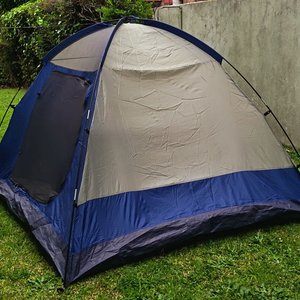 Carpa de Camping Tipo Iglú con Sobretecho y Piso - imagen 2