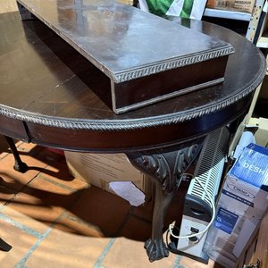 Juego de Comedor Estilo Reina Ana con Mesa Extensible y 6 Sillas - imagen 7