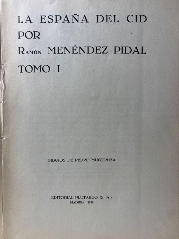 Rara Primera Edición de La España del Cid en 2 Tomos por Ramón Menéndez Pidal 1929 - imagen 2