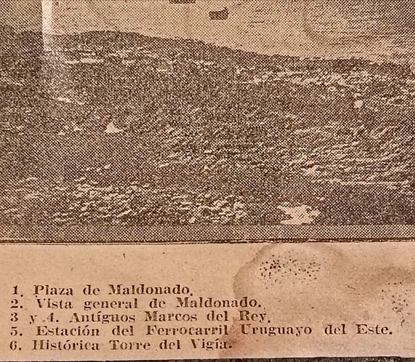 Afiche Antiguo original de El Siglo - Vistas de Maldonado (1913) - imagen 4