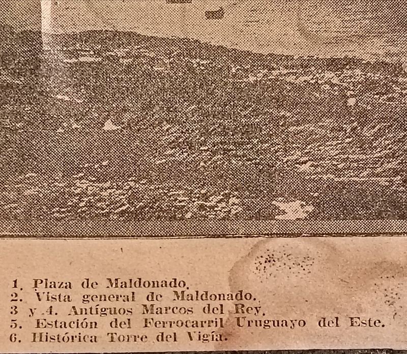 Afiche Antiguo original de El Siglo - Vistas de Maldonado (1913) - imagen 4