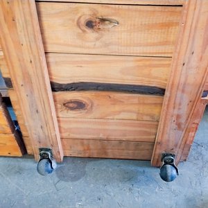 2 Camillas de Madera para Mecánico con Ruedas - imagen 3