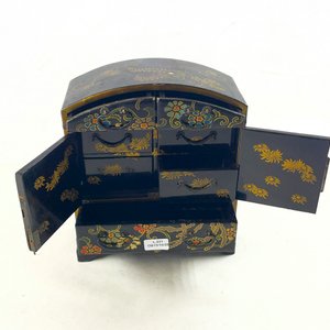 Joyero Oriental con Diseño Floral y Grabado "Takimara Montevideo" - imagen 4