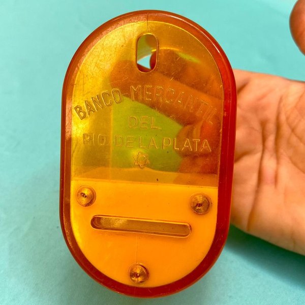 Coleccionable. Muy rara alcancia: Banco Mercantil del Rio de la Plata - imagen 1
