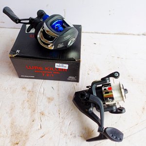 Reel de pesca frontal Lure Killer LK201 y reel galleta - imagen 1