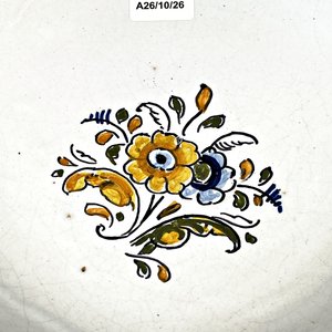 Plato de Cerámica Talavera Decoración Floral - Diámetro 27 cm - imagen 2