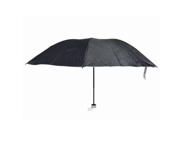 Paraguas Negro Corto Plegable