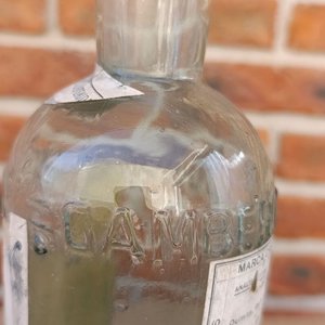 Botella Antigua de Vinagre G.A. Gamberoni SA, 1 Litro - imagen 4