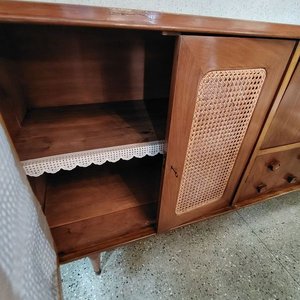 Bargueño Vintage con Puertas de Esterilla - imagen 11