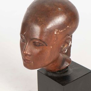 Escultura Busto Princesa Egipcia Hija de Faraón - Inspiración Museo del Cairo - imagen 2