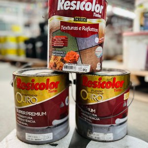 Latas de Pintura Acrílica Resicolor Ouro (3.24L y 6L) - imagen 1