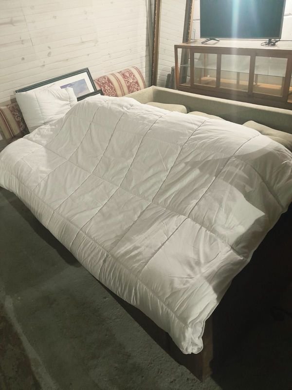 Acolchado de Plumas para Cama de 2 Plazas