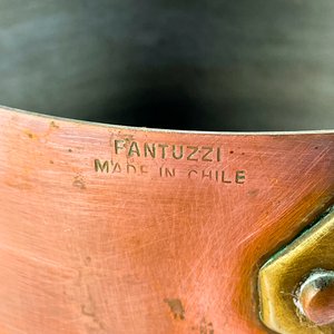 Olla de Cobre Fantuzzi con Asa de Cerámica Decorada - imagen 4