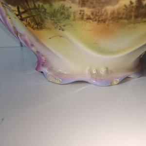 Jarra Antigua de Lavatorio con Sello Alemán Franz Ant. Mehlem Bonn - imagen 2