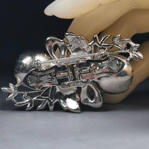 Broche Vintage "Coro Duette" Floral con Clips y Montura - imagen 12