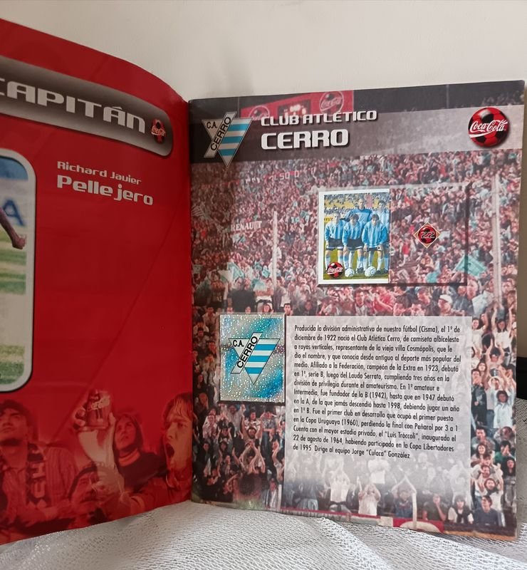 Álbum Oficial Panini Copa Coca-Cola Campeonato Uruguayo 2000 - Coleccionable Fútbol Antiguo - imagen 3