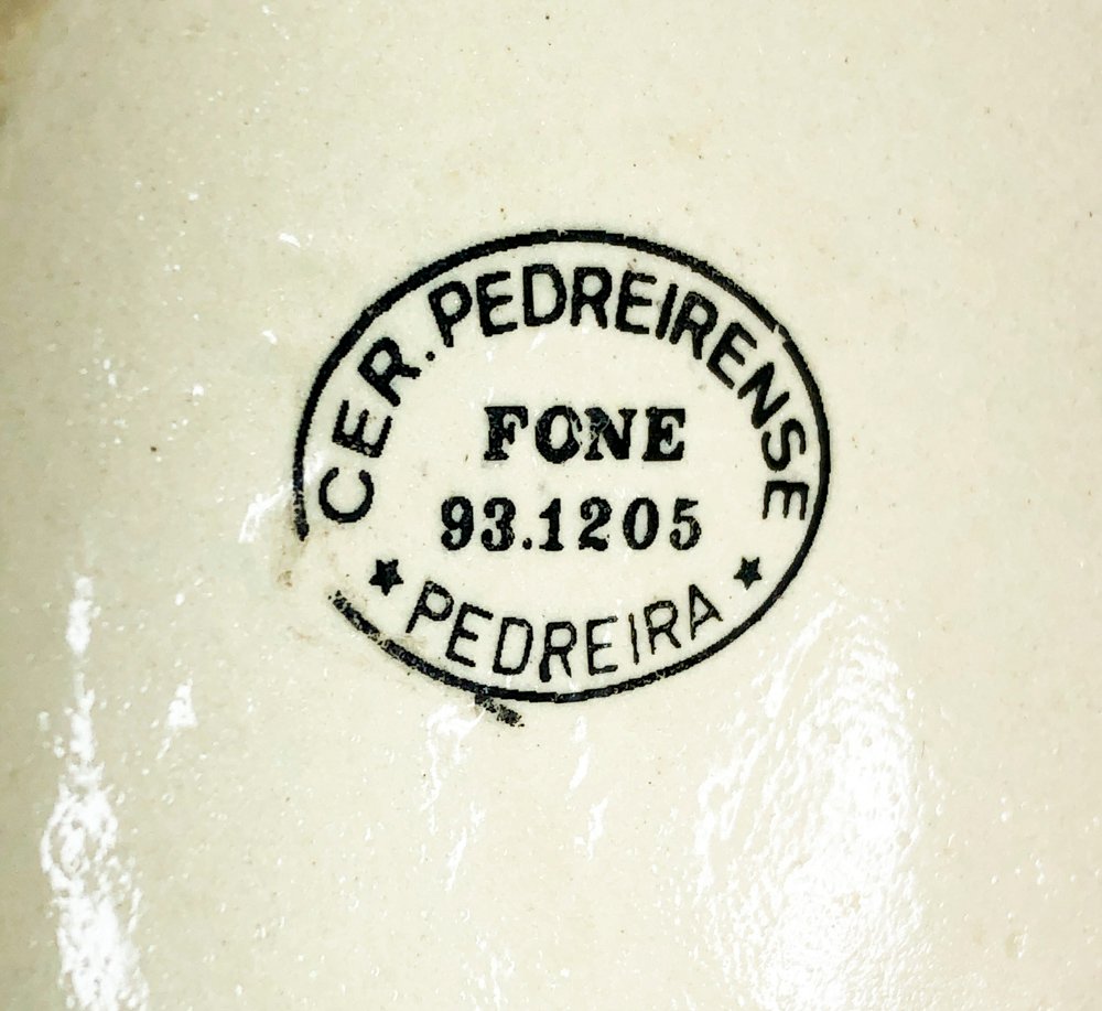 Jarra para cerveza en porcelana brasilera Damasco de 16 cm - imagen 4