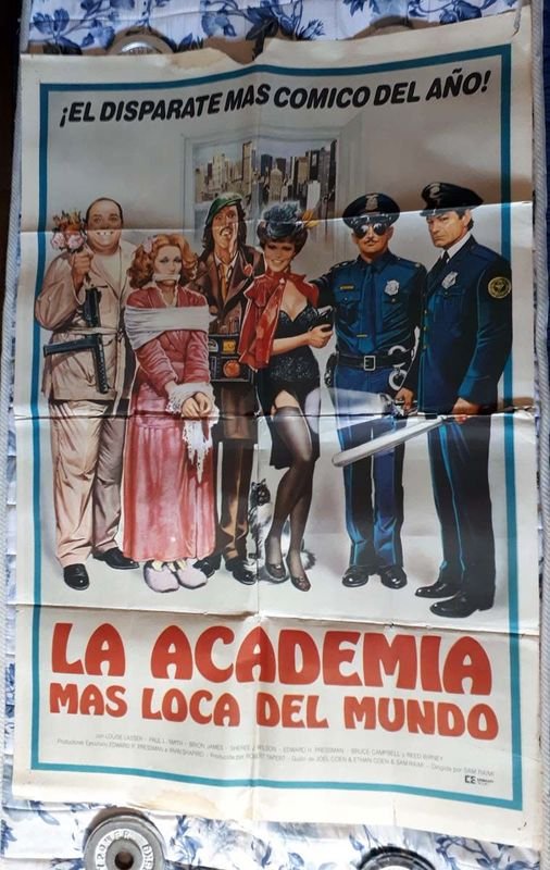 Poster Original "La Academia Más Loca del Mundo" (Crimewave) - 1985