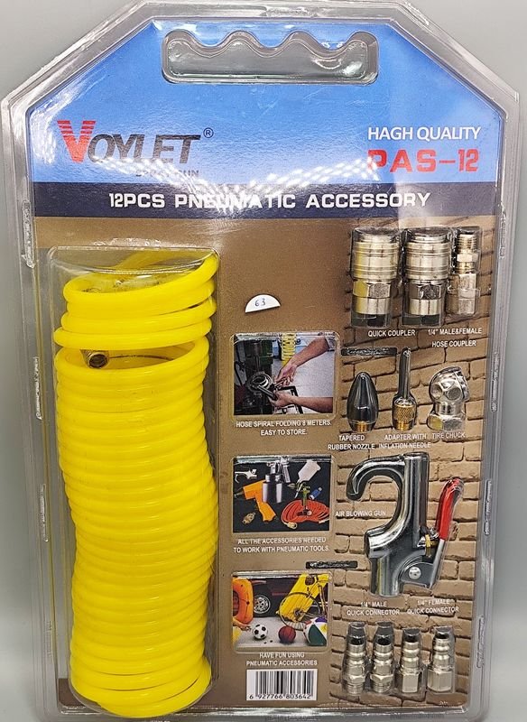 Kit de 12 Piezas Accesorios Neumáticos VOYLET PAS-12