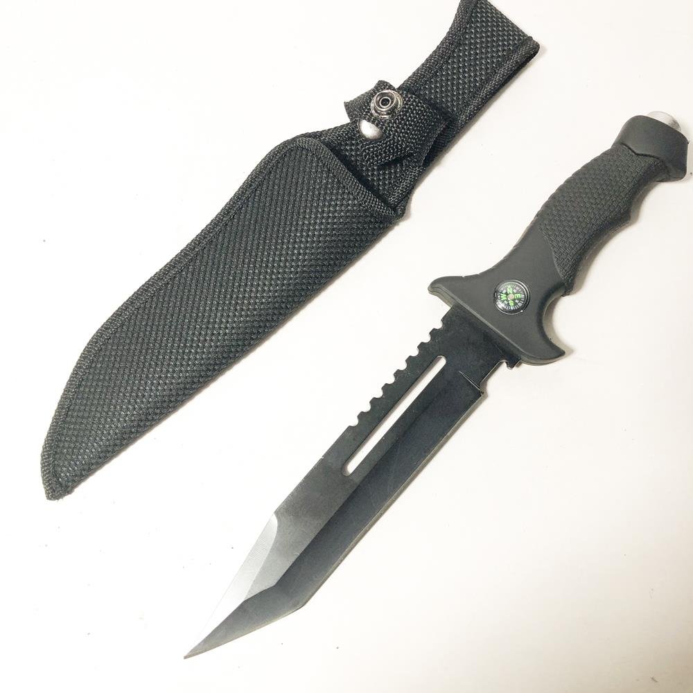 Cuchillo de Supervivencia Táctico con Funda Negra