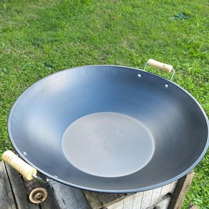 Wok Grande de 43 cm de Diámetro con Mangos de Madera - imagen 2