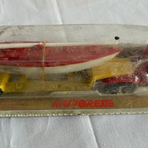 Camión Transportador de Lancha Vintage Majorette - imagen 4
