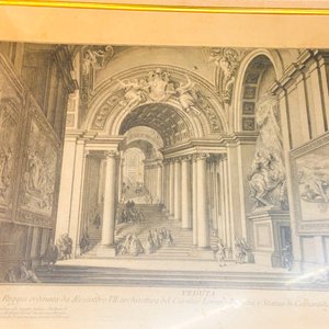 Cuadro museo antiguo, marco madera con vidrio 94 x 70 cm - imagen 3