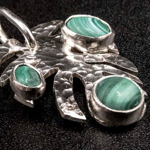 Colgante Plata 950 con Malaquitas - imagen 2