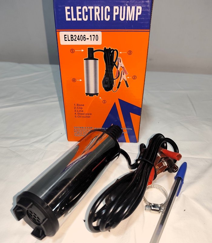 Bomba Eléctrica 12V para Combustible, Gas Oil o Agua