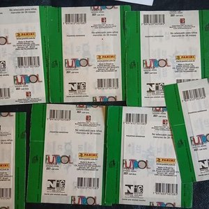 7 Sobres Cerrados Fútbol Uruguayo 2005 Panini Alfajor Solanas - imagen 3