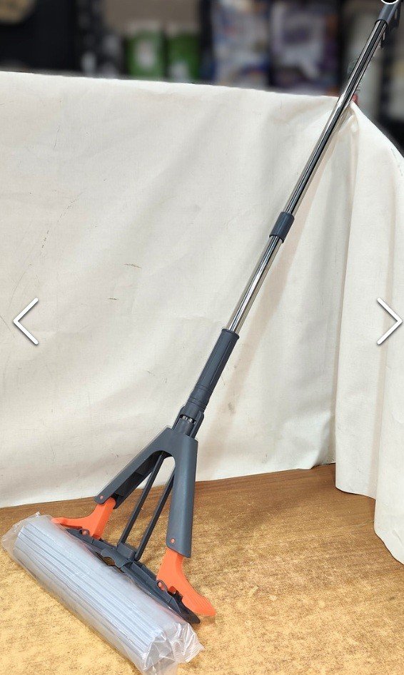 Lampazo Limpia Vidrios con Escurridor y Brazo Metálico, Nuevo